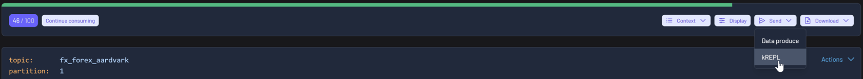 Query Results Sending kREPL
